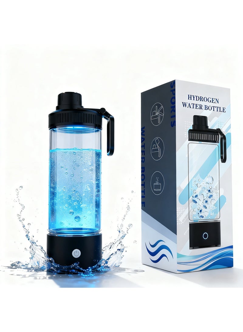 زجاجة ماء هيدروجين، جهاز ماء هيدروجين مُحسّن 2026 - تقنية SPE PEM، إنتاج H₂ في 3 دقائق، مؤين ماء محمول للسفر والمنزل والمكتب للجنسين - Image 1